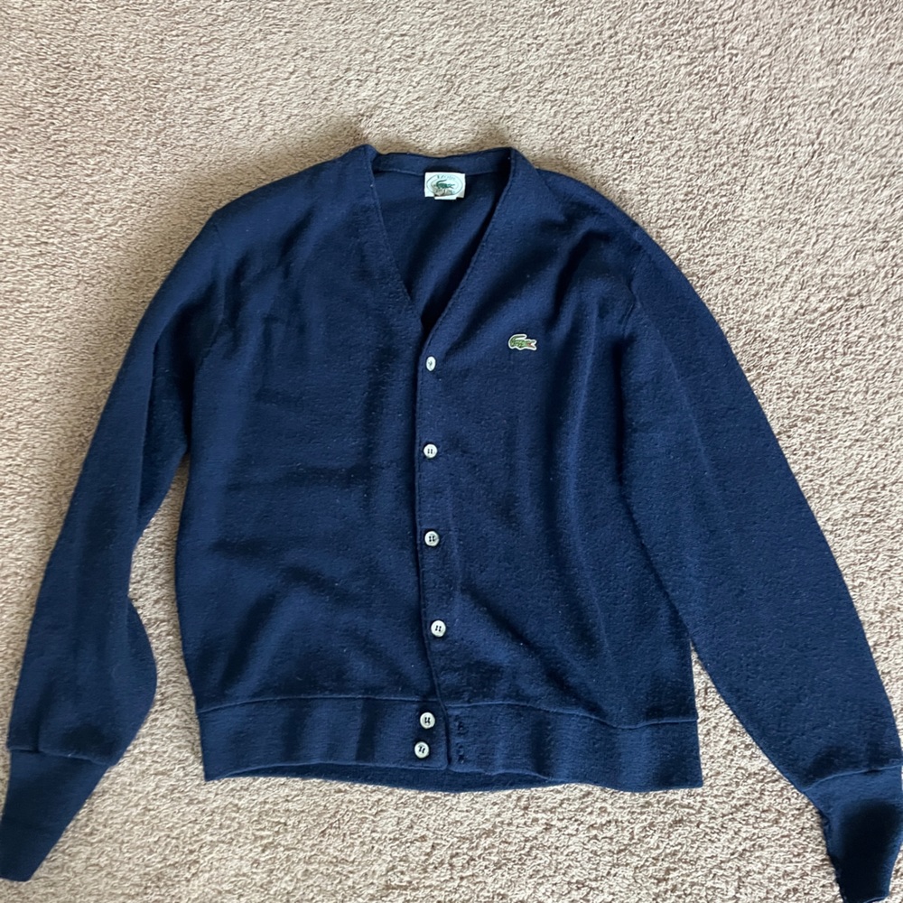 Vintage Lacoste Cardigan Sweater